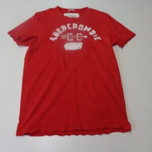 Abercrombie & Fitch Size Medium Red Cross Country Tee Short Sleeved